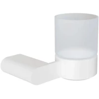 Стакан для зубных щеток Knotlor Bliss SC102WY настенный, белый матовый