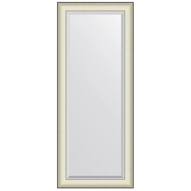 Зеркало 59x144 см белая кожа с хромом Evoform Exclusive BY 7455