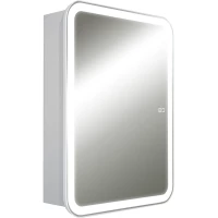 Зеркальный шкаф Silver Mirrors Фиджи LED-00002679 60x80 см L/R, с LED-подсветкой, сенсорным выключателем, антизапотеванием, диммером, белый