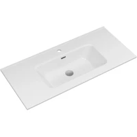 Раковина Brevita Руби B-RUB100-01 101x46 см, накладная, белый