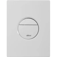 Кнопка смыва Abber AC0126MW для инсталляции, белый матовый