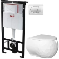 Комплект подвесной унитаз Bien Pent PNKA052N1VP0W3000 + система инсталляции AlcaPlast AM101/11203:1RUSSETM71