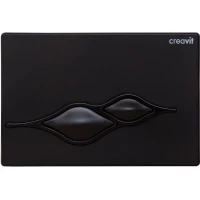 Кнопка смыва Creavit Ufo GP100202 для инсталляции, черный глянец