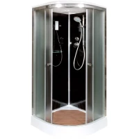 Душевая кабина 90x90x220 см Deto B09SELBLACK матовое