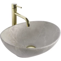Раковина-чаша Rea Sofia REA-U6360 41x34,5 см, накладная, серый мрамор