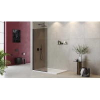 Неподвижная перегородка 80 см Cezares LIBERTA-L-1-TB-80-BR-NERO бронза