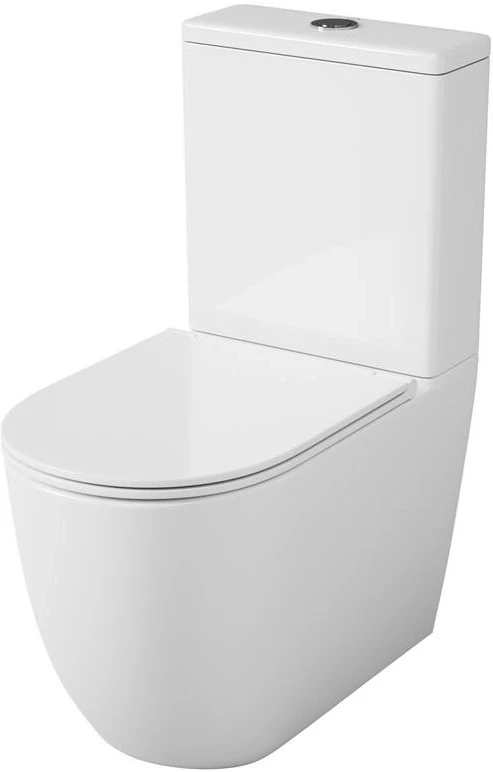 Чаша напольного безободкового унитаза с сиденьем микролифт OWL 1975 Vind OWLT190301