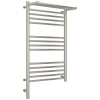 Полотенцесушитель электрический 800x500 сатин МЭМ левый Сунержа Богема с полкой 3.0 071-5806-8050