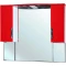 Зеркальный шкаф 101x100 см красный глянец/белый глянец Bellezza Лагуна 4612118000030 - 1