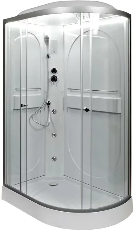 

Душевая кабина 120x80x215 см Deto L602LLED+GM прозрачное