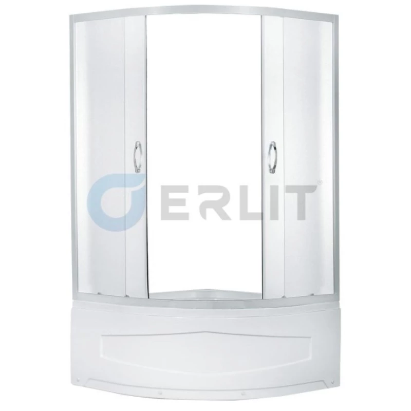Душевой уголок с поддоном 90x90x195 см Erlit Comfort ER0509T-C3 матовое стекло