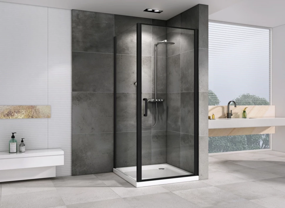 

Душевой уголок 100x80 см Abber Sonnenstrand AG04100B-S80B прозрачное