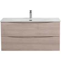 Тумба под раковину BelBagno Marino Rovere Grigio MARINO-CER-MINI-1000-2C-SO-RG-P 99,6 см, подвесная, серый дуб