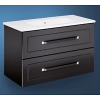 Тумба с раковиной черный матовый 100 см Gustavsberg Iconic GB71CCVU10PDWB