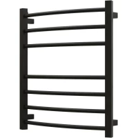 Полотенцесушитель электрический Grota Eco Calma 4650186710222 600x530, ТЭН левый/правый, черный матовый