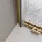 Душевая дверь BelBagno Luce LUCE-BF-1-120-C-ORO 120 см, профиль золотой, стекло прозрачное - 5