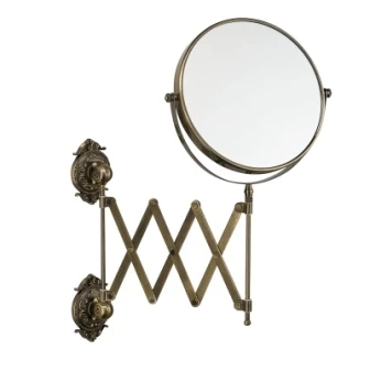 Поворотное косметическое зеркало на растяжке Hayta Classic Bronze 13992/BRONZE мыльница стеклянная hayta classic bronze 13904 1 bronze