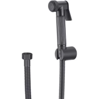 Гигиенический душ D-Lin D61038-A с держателем, шлангом, черный матовый