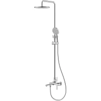 Душевая система Frap F2488 255 мм, со смесителем, хром