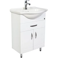 Тумба с раковиной белый глянец 60 см Orange Софи Si-60TU