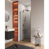 Душевая дверь Cezares Slider SLIDER-B-1-70/80-C-GM 70-80 см, профиль оружейная сталь матовый, стекло прозрачное