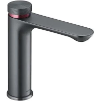 Смеситель для раковины Arrow AMP11872GG без донного клапана, оружейная сталь