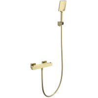 Термостат для душа Wonzon & Woghand WW-B2026-A-BG с душевым гарнитуром, золотой матовый