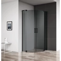 Душевой уголок 80-90x80-90 см Cezares SLIDER-R-2-80/90-GRIGIO-NERO графитовое