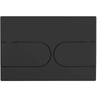 Кнопка смыва Wonzon & Woghand WW-IB233-MB для инсталляции, черный матовый