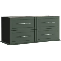 Тумба под раковину Cezares Tiffany 55332 123,6 см, подвесная, Verde Opaco