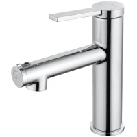 Смеситель для раковины Wonzon & Woghand WW-H1017-CR с функцией полоскания, хром
