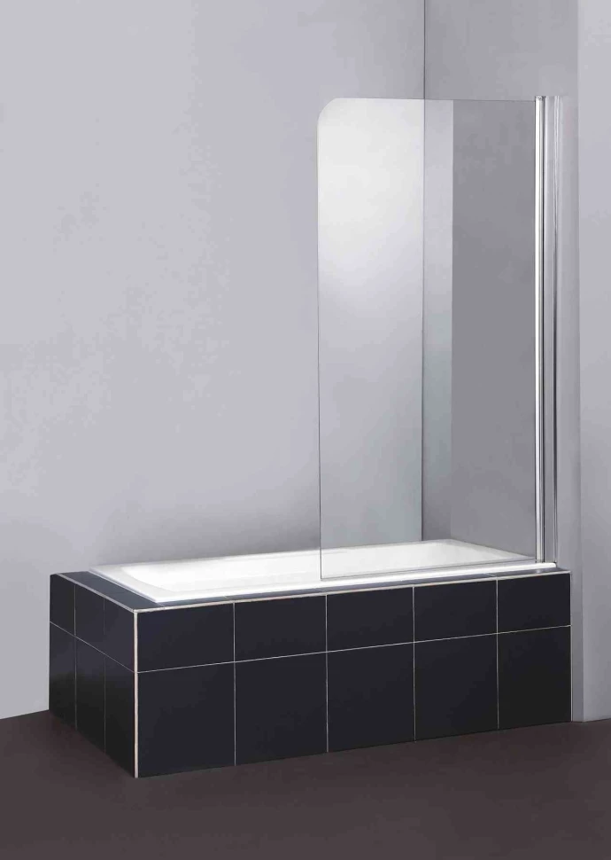 

Шторка для ванны 80 см BelBagno Sela SELA-V-1-80/140-P-Cr-R текстурное стекло