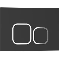 Кнопка смыва Iberica Blanca Esti-Q IB.B083.002.000 для инсталляции, черный матовый/хром/черный матовый