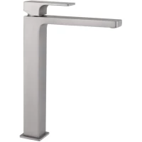 Смеситель для раковины Remer Absolute AU11LNPO без донного клапана, никель матовый