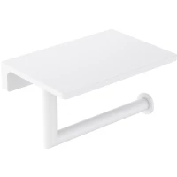 Держатель туалетной бумаги Timo Saona 13043/16 с полкой для телефона, белый матовый