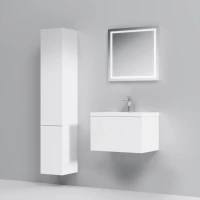 Комплект мебели белый глянец 65 см Am.Pm Gem M90FHX06021WG + M90WCC0602WG + M91AMOX0651WG