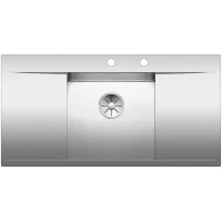 Кухонная мойка Blanco Flow 45S-IF InFino зеркальная полированная сталь 521636