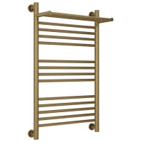 Полотенцесушитель водяной 800x500 состаренная бронза Сунержа Богема с полкой+ 05-0223-8050