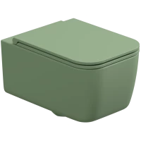 Унитаз подвесной GSG Brio BRWCSO031 безободковый, зеленый матовый