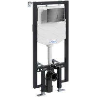 Инсталляция для унитаза WasserKRAFT Vils 56 56TLT.010.ME.PB04 с кнопкой смыва, черный глянец