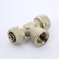 Тройник обжим 16 х 1/2