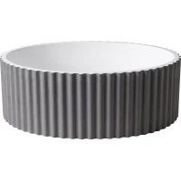 Раковина-чаша Armadi Art Canale 878-S 50x35 см, накладная, белый/серебряный