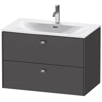 Тумба графит матовый 82 см Duravit Brioso BR431201049