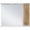 Зеркальный шкаф 90x73,6 см белый глянец/светлое дерево R Misty Адриана П-Адр03090-01П - 1