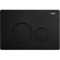 Кнопка смыва Abber AC0121MB для инсталляции, черный матовый