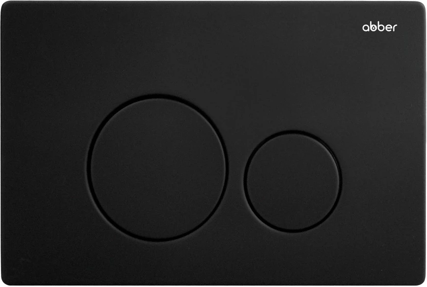 Кнопка смыва Abber AC0121MB для инсталляции, черный матовый