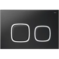 Кнопка смыва IDDIS Unifix UNI04BCi77 для инсталляции, черный матовый/хром/черный матовый