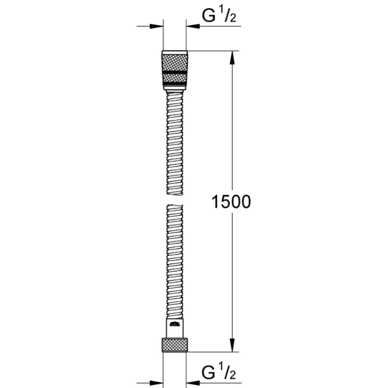 Душевой шланг Grohe Vitalioflex Metal Long-Life 22101000 150 см, хром