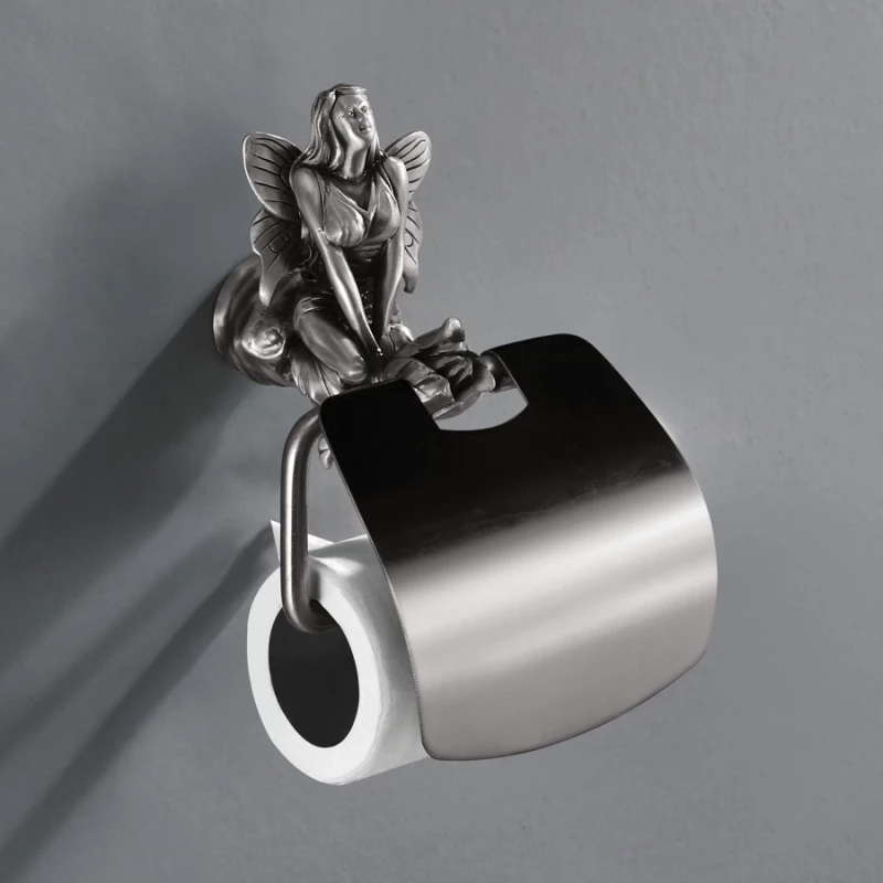 Держатель для туалетной бумаги серебро Art&Max Fairy AM-0989-T