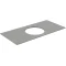 Столешница 99,6 см серый матовый для накладных раковин Kerama Marazzi Plaza Modern Фондамента PL5.DL500920R\100 - 1